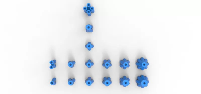 Exhaust Merge collector Set Scale 1:25 - Model preview 7