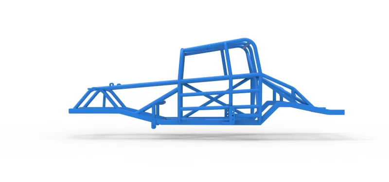Frame of Canadian vintage modified stock car Scale 1:25 - Model preview 6
