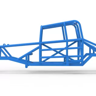 Frame of Canadian vintage modified stock car Scale 1:25 - Model thumbnail 6