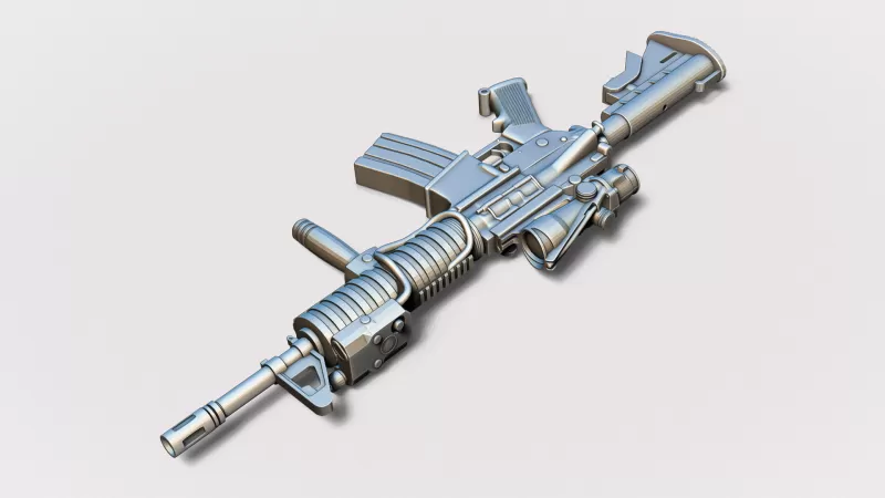 M4 SOPMOD with ACOG - Model preview 7