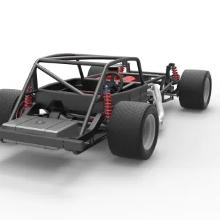 Vintage Asphalt Modified stock car Base V5 Scale 1:25 - Model thumbnail 18