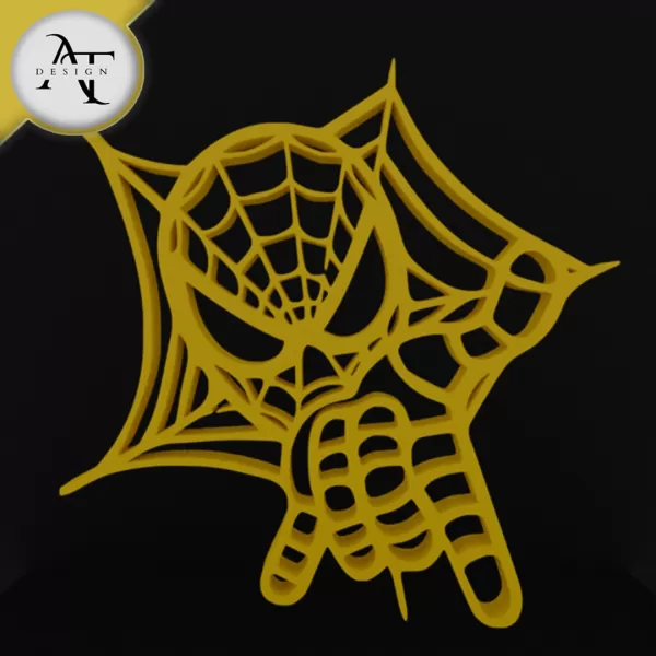 Spiderman - Marvel - Silhouette - 2D Wall Art Decor - Model preview 1