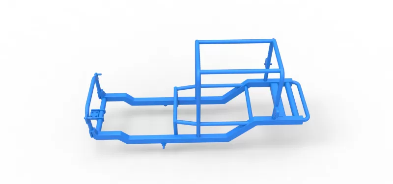 Frame of Vintage Supermodified stock car Scale 1:25 - Model preview 7