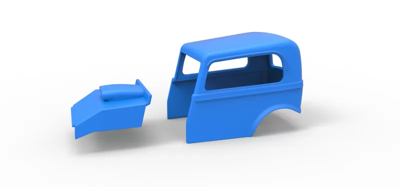 Shell of New Zealand Ministock car Scale 1:25 - Model preview 14