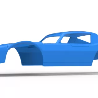 Shell of Vintage Dirt late model Race car Scale 1:25 - Model thumbnail 2