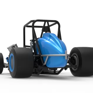 Vintage Pavement Sprint car Base Scale 1:25 - Model thumbnail 15