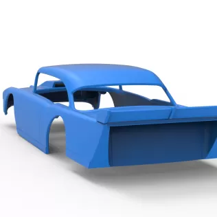 Shell of Vintage Dirt Modified stock car Version 9 Scale 1:25 - Model thumbnail 11