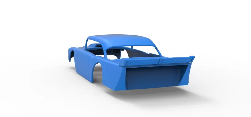 Shell of Vintage Dirt Modified stock car Version 9 Scale 1:25 - Model preview 11