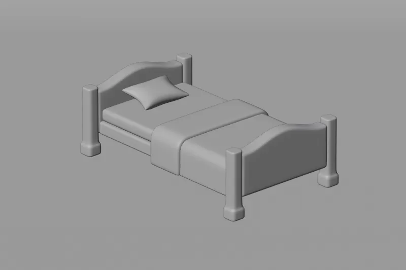 Bed - Model preview 1