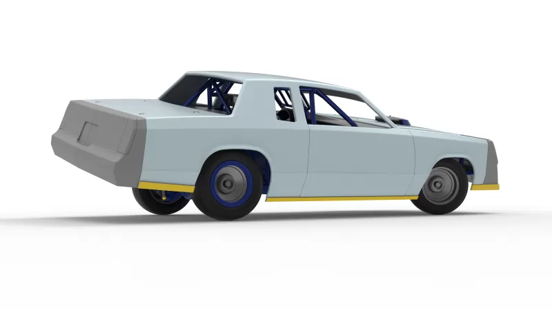 IMCA Stock car while turning Version 2 Scale 1:25 - Model preview 21