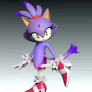 Blaze The Cat - Sonic the Hedgehog - Model thumbnail 6