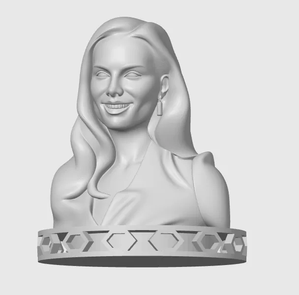 Kate Beckinsale 3D Bust Print - Model preview 7