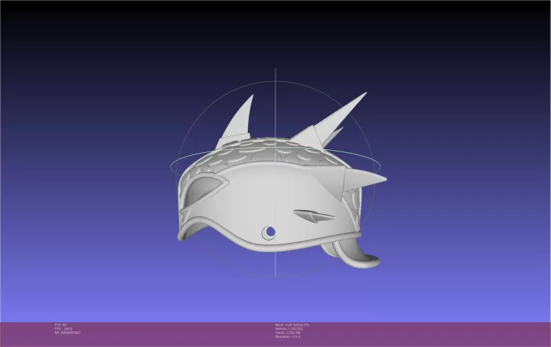 How To Train Your Dragon Astrid Dragon Scale Armor Helmet - Model preview 6