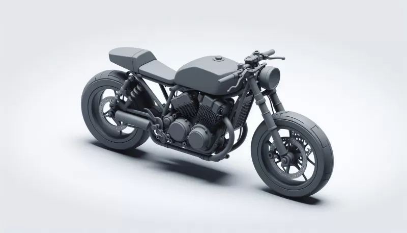Motorcycle Bike Toy Model Design STL Files - Model preview 1