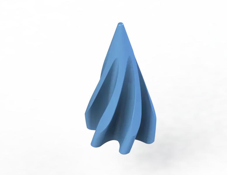 🌀 Spiral Hourglass (Fidget Toy): Impossible Passthrough - Model preview 6