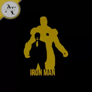 Iron Man - Marvel - Silhouette - 2D Wall Art Decor