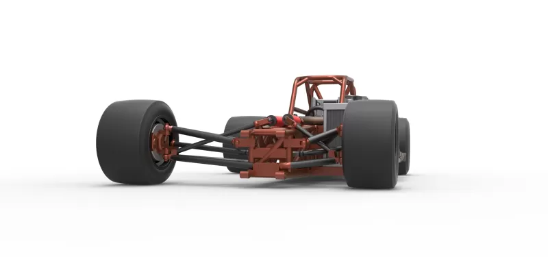 Supermodified front engine race car Base Version 3 Scale 1:25 - Model preview 6