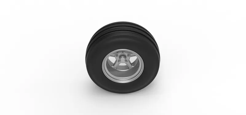 Front tractor wheel Version 5 Scale 1:25 - Model preview 6