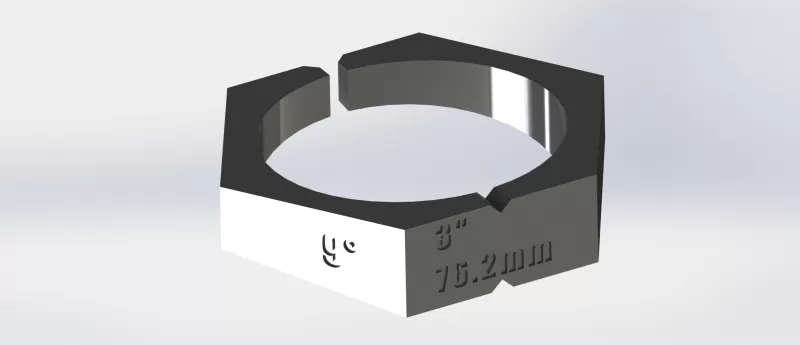 PAIR of exhaust pie cut jig 2.5" 3" 3.5" 4" inch 9 and 15 deg - Model preview 2