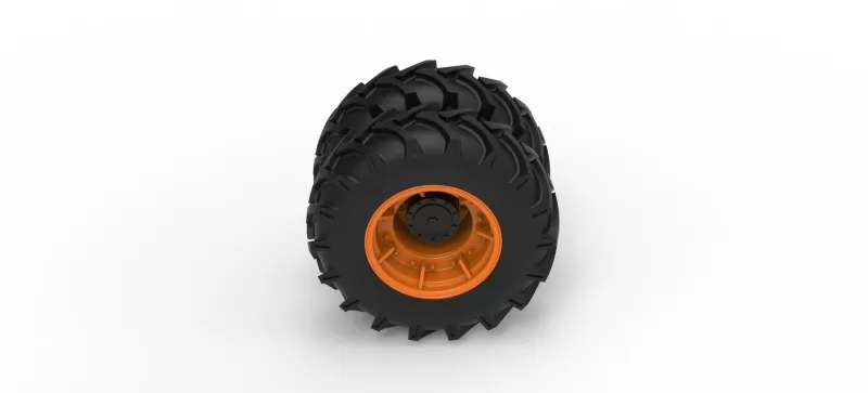 Front wheel of Racing Combine Harvester Version 2 Scale 1:25 - Model preview 6