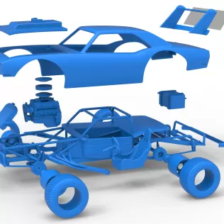 Vintage Semi-Late Model Stock Car Scale 1:25 - Model thumbnail 28