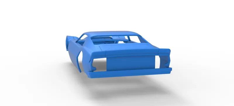 Shell of Vintage Dirt late model Race car Version 2 Scale 1:25 - Model preview 11