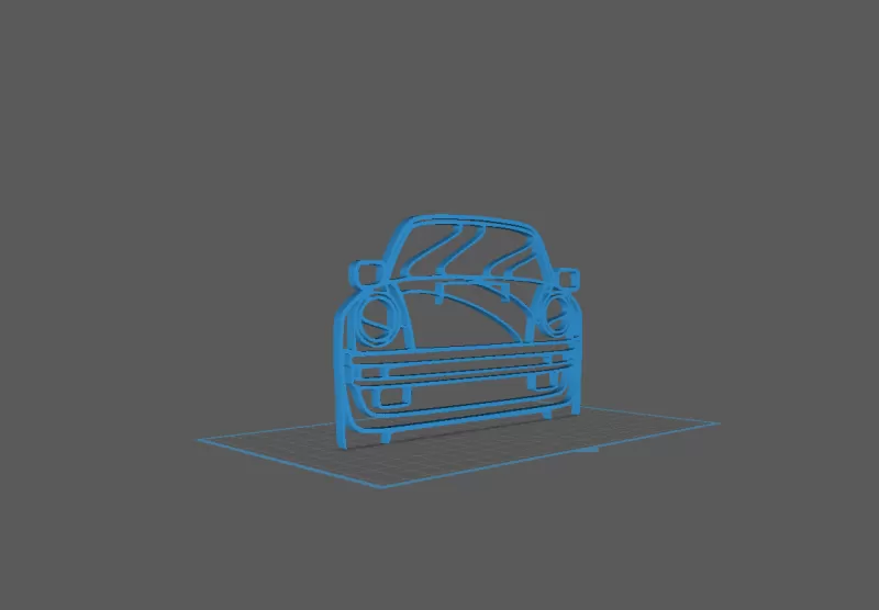 Porsche - 911 Turbo modele 930 Wall Art - Model preview 2