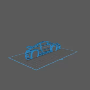 Porsche - 992 GT3 Wall Art - Model thumbnail 1
