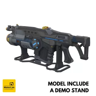 Lancer GL - Gears of War - Printable 3d model - STL files - Model thumbnail 3