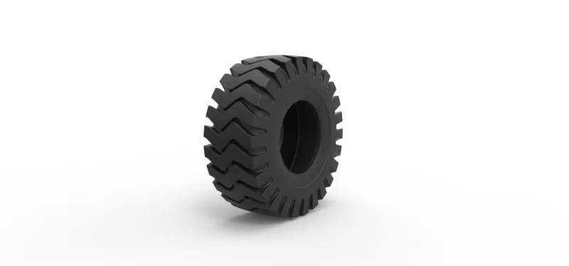 Tractor tire 38 Scale 1:25 - Model preview 2