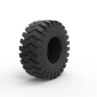 Tractor tire 38 Scale 1:25 - Model thumbnail 2