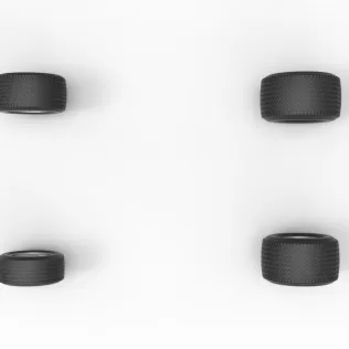 Wheel set of Northeast Dirt Modified stock car V5 Scale 1:25 - Model thumbnail 7