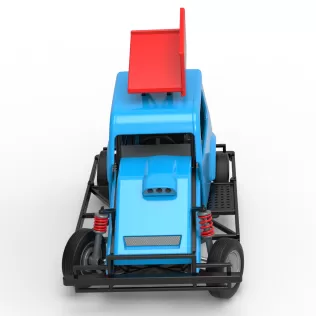 New Zealand Ministock car while turning Version 3 Scale 1:25 - Model thumbnail 8