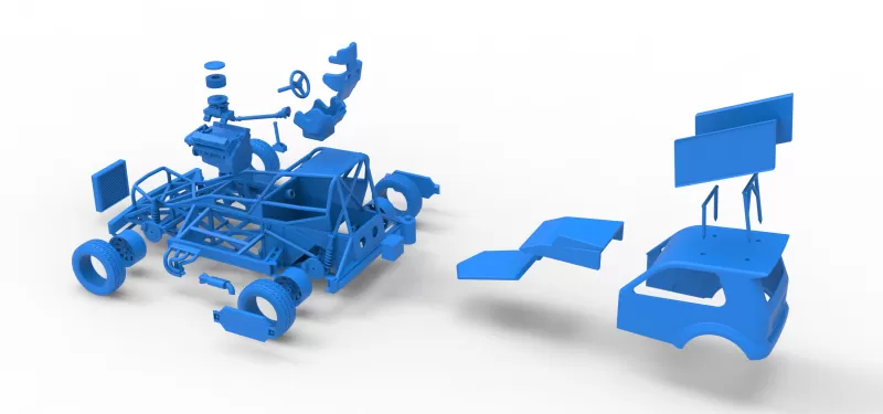 New Zealand Superstock car Version 5 Scale 1:25 - Model preview 29