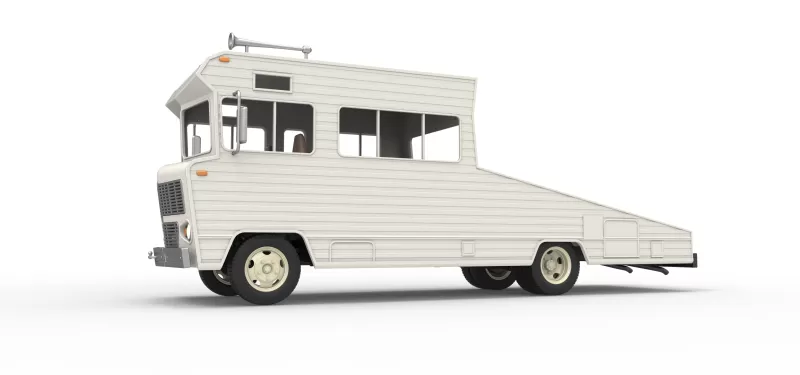 Vintage Transporter truck for Race car Version 7 Scale 1:25 - Model preview 10