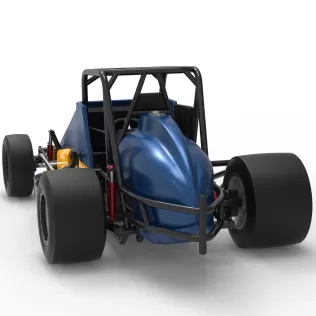 Vintage Pavement Silver Crown Car Scale 1:25 - Model thumbnail 14