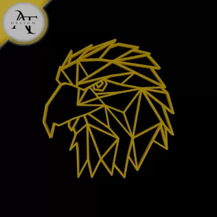 Eagle Head - Geometric - 2D Wall Art Decor