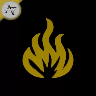 Simple Flame Symbol - 2D Art