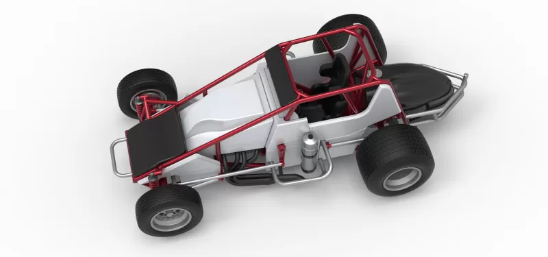 Dirt Silver Crown Car Scale 1:25 - Model preview 4