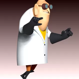 Dr. Nefario - Despicable Me - Model thumbnail 7