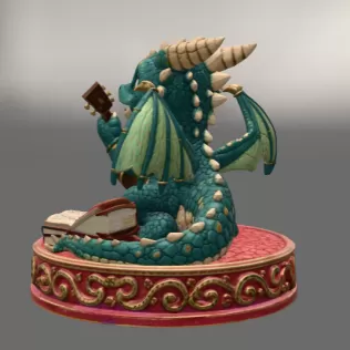 Baby Dragon Bard STL File for 3D Print - Model thumbnail 4