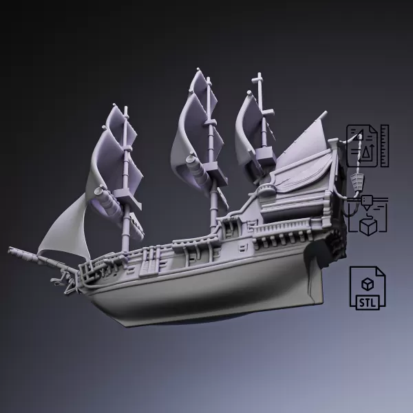 Legendary Pirate Flagship Ship #RoZ - Model preview 1