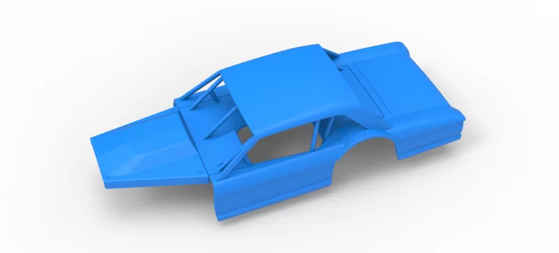 Shell of Vintage Asphalt Modified stock car V11 Scale 1:25 - Model preview 2