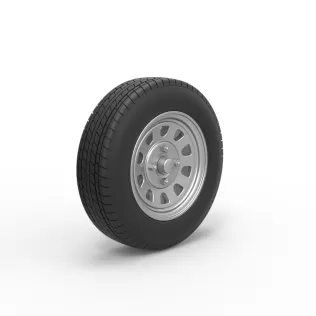 Wheel of New Zealand Ministock car Scale 1:25 - Model thumbnail 2