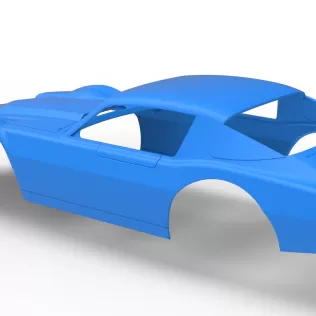 Shell of Vintage Dirt late model Race car Scale 1:25 - Model thumbnail 11