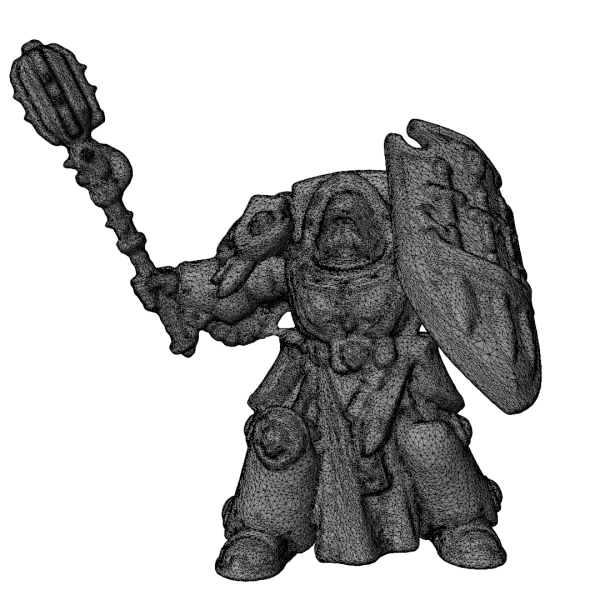 Warrior of the Imperium A Detailed 3D Model for 3D print model - Model preview 6