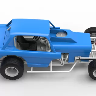 Vintage Dirt Modified stock car Version 10 Scale 1:25 - Model thumbnail 23