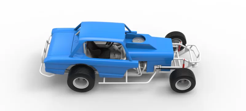 Vintage Dirt Modified stock car Version 10 Scale 1:25 - Model preview 23