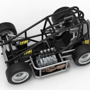 Three Quarter Midget Base Scale 1:25 - Model thumbnail 4