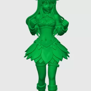 Modelo de chica Ciervo kemonomimi - Model thumbnail 2